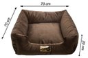 Ver imagem 5 de Cama Luppet Quadrada Super Luxo para Cachorro Marrom Gg