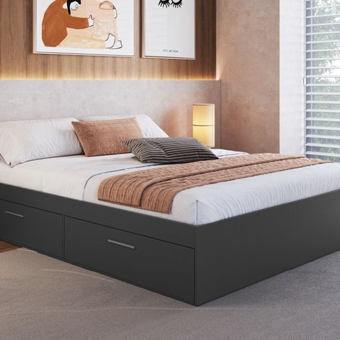 Cama Casal com 4 Portas Tókio para Colchões 190x140 Cm Ct1140 Art In Móveis