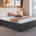 Ver imagem 1 de Cama Casal com 4 Portas Tókio para Colchões 190x140 Cm Ct1140 Art In Móveis