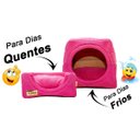 Ver imagem 6 de Cama Iglu e Toca para Cachorro Luppet Luxo Rosa Poa - G