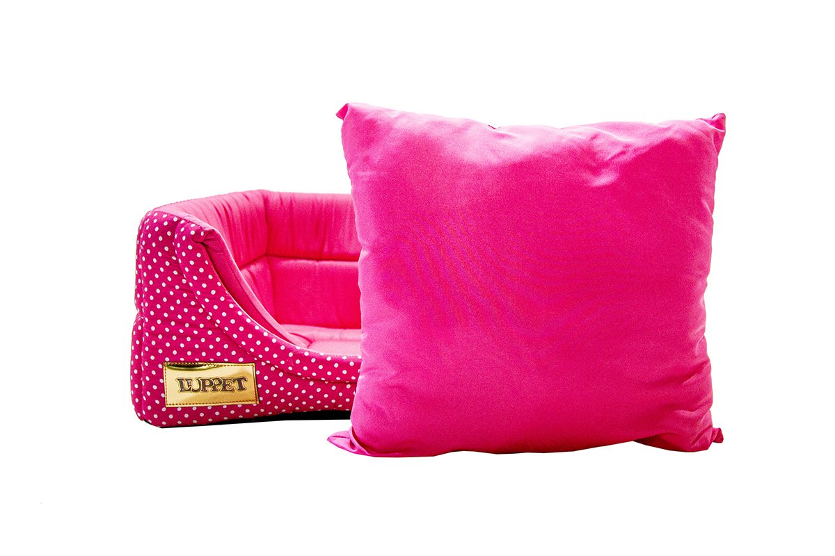 Cama Iglu e Toca Para Cachorro Luppet Luxo Rosa Poa - G - 5