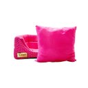 Ver imagem 5 de Cama Iglu e Toca para Cachorro Luppet Luxo Rosa Poa - G