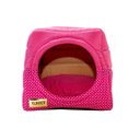 Ver imagem 1 de Cama Iglu e Toca para Cachorro Luppet Luxo Rosa Poa - G