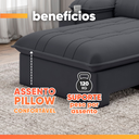 Ver imagem 6 de Sofá Retrátil e Reclinável 3 Lugares 2,10m C/ Porta Copos Slim Stanley