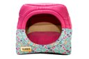 Ver imagem 1 de Cama Iglu e Toca para Cachorro Luppet Luxo Rosa Borboleta - M