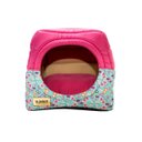 Ver imagem 1 de Cama Iglu e Toca para Cachorro Luppet Luxo Rosa Borboleta - M