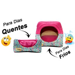 Cama Iglu e Toca Para Cachorro Luppet Luxo Rosa Borboleta - M - 6