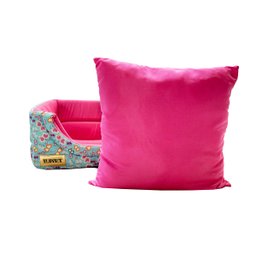 Cama Iglu e Toca Para Cachorro Luppet Luxo Rosa Borboleta - M - 5