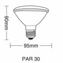 Ver imagem 2 de Lâmpada Led Par 30 11w Taschibra Lp 65 Luz - Caixa Com 4,00 Unidade - Verde