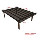 Ver imagem 5 de Kit Policarbonato Fume 6mm 4,00m X 6,00m - Perfis Naturais