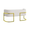 Ver imagem 5 de Kit Sofá 2 Lugares + 2 Poltronas Corino Gold Bege