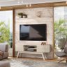 Estante Home Theater com Bancada Laguna com Mesa de Centro Indianápolis Calacata Off White – Madetec - 11