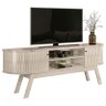 Estante Home Theater com Bancada Laguna com Mesa de Centro Indianápolis Calacata Off White – Madetec - 2