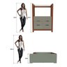 Quarto Infantil Completo Guarda-roupa Closet e Cama Casal Montessoriana 100% Mdf Olivia e Mark - 4