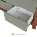 Ver imagem 5 de Quarto Infantil Completo Guarda-roupa Closet e Cama Casal Montessoriana 100% Mdf Olivia e Mark