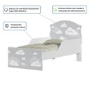 Ver imagem 4 de Cama Infantil Nuvens Cinza com Colchão Mini Cama