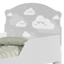 Ver imagem 2 de Cama Infantil Nuvens Cinza com Colchão Mini Cama