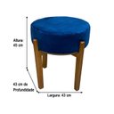 Ver mais imagens de Puff Decorativo Azul 800 Veneza