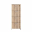 Ver mais imagens de Arquivo New City 4 Gavetas para Pasta Suspensa 46,5 cm Calvi/Preto Gebb Work