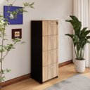 Ver imagem 1 de Arquivo New City 4 Gavetas para Pasta Suspensa 46,5 cm Calvi/Preto Gebb Work