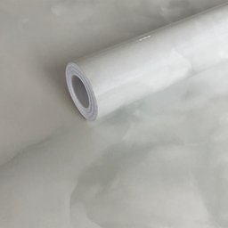 Papel de Parede Adesivo Lavavel Cimento Queimado Marmorizado Cinza 500x60cm - 1