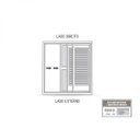 Ver imagem 4 de Porta de Alumínio de Correr 215x160cm 3 Folhas com Vidro Lucasa Eccellente