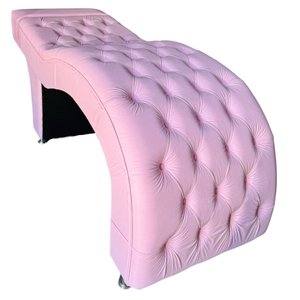 Maca Estética Estofada M1 80cm Corino Rosa Bebê - In9 Decor