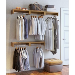 Cabideiro Closet Caramelo
