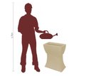 Ver imagem 4 de Vaso Planta 50x25 Jardineira Floreira Suporte Polietileno BGPLASTICOS V550S LILAS VIOLETA 008