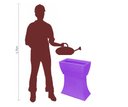 Ver mais imagens de Vaso Planta 50x25 Jardineira Floreira Suporte Polietileno BGPLASTICOS V550S LILAS VIOLETA 008