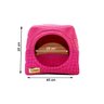 Cama e Toca Iglu Pet Luppet Super Luxo para Gato ou Cachorro de - 2