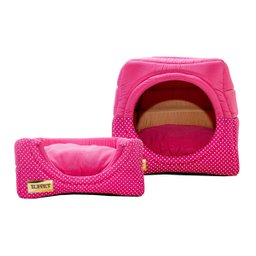 Cama e Toca Iglu Pet Luppet Super Luxo para Gato ou Cachorro de - 3
