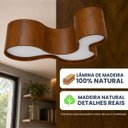 Ver imagem 7 de Plafon Semi Cilíndrico Madeira 120cm Mel