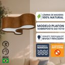 Ver imagem 4 de Plafon Semi Cilíndrico Madeira 120cm Mel