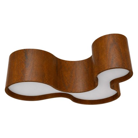 Plafon Semi Cilíndrico Madeira 120cm Mel