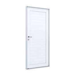 Porta de Alumínio Lambri 215x85cm com Maçaneta Lucasa Alumínio - 3
