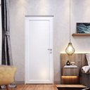 Ver imagem 1 de Porta de Alumínio Lambri 215x85cm com Maçaneta Lucasa Alumínio Branco