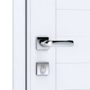 Ver imagem 4 de Porta de Alumínio Lambri 215x85cm com Maçaneta Lucasa Alumínio Branco