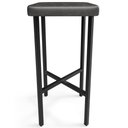 Ver imagem 2 de Kit 05 Banquetas Alta Bar Cozinha Sala de Jantar Preto Stella L02 Couríssimo Preto - Lyam Decor