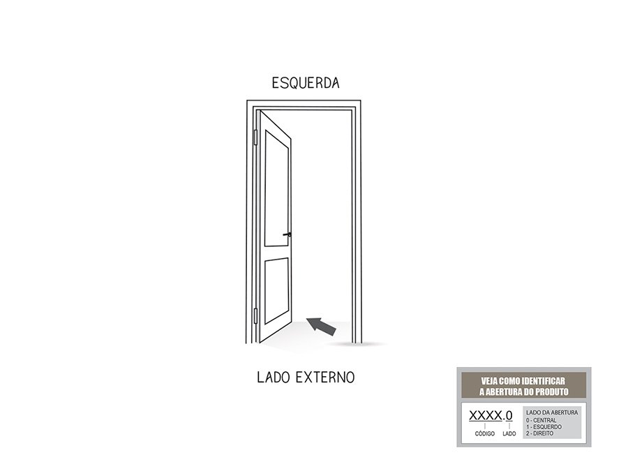 Porta Pivotante de Aluminio com  Friso Puxador de 1 metro 225x130 Lucasa Aluminio - 7