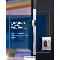 Porta Pivotante de Aluminio com Friso Puxador de 1 Metro 225x130 Lucasa Aluminio Abertura Direita - 6