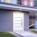 Ver imagem 1 de Porta Pivotante de Aluminio com Friso Puxador de 1 Metro 225x130 Lucasa Aluminio Abertura Direita