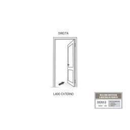 Porta Pivotante de Aluminio com Friso Puxador de 1 Metro 225x130 Lucasa Aluminio Abertura Direita - 7