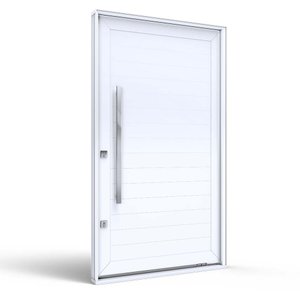 Porta Pivotante de Aluminio com Puxador de 1 metro 225x130 Lucasa Aluminio