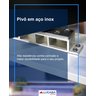 Porta Pivotante de Aluminio com Puxador de 1 metro 225x130 Lucasa Aluminio - 4