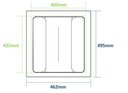 Ver imagem 2 de Organizador de Talheres 10168 para Gavetas de Cozinha - Branco - 462mm X 495mm a 405mm X 425mm