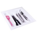 Ver imagem 1 de Organizador de Talheres 10168 para Gavetas de Cozinha - Branco - 462mm X 495mm a 405mm X 425mm