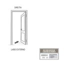 Ver imagem 6 de Porta de Alumínio de Giro Laminada com Ventilação 215 x 85cm Lucasa Eccellente Abertura Direita