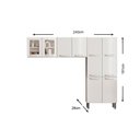 Ver imagem 3 de Cozinha Modulada Bertolini Evidence 3 Peças (2aéreos+1paneleiro) Cpt58 Branco/preto-bertolini