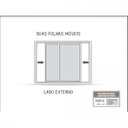 Ver imagem 5 de Janela de Alumínio Veneziana 120x120cm com Persiana Black Out Integrada Lucasa Alumínio Branco